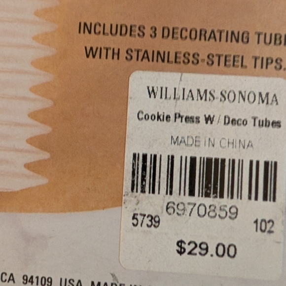 LIKE NEW Williams Sonoma Cookie and Pastry Press - Picture 6 of 11